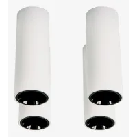 Pack De 4 Apliques De Techo Led De Superficie Redondos Ø5,7 Cm Para Exterior En Aluminio Luisiana Sklum
