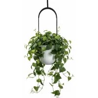 Maceta Colgante Aera Hang, Blanca, 17,9 Cm