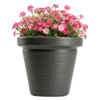 Maceta Srtia Riflo Antracita 33,9 X 39 Cm