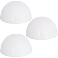 Led Solar Globe Lights, 3-pack, Half Round, Twilight Sensor