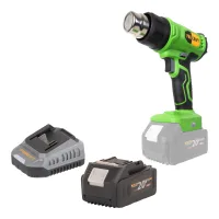 Pistola De Aire Caliente Con Batería Procraft Ph24bb 20 V 50 - 550 °c + 1 Batería De 4,0 Ah + Cargador