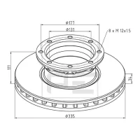 Disco de freno PETERS ENNEPETAL 016.663-00A