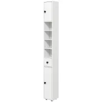Mueble De Bano 4 Estantes Cajon Aglomerado Diseno Fino Blanco 211501814 211501814