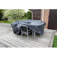 Funda De Muebles De Jardín Para Mesas Redondas 205x205x90 Cm Nature