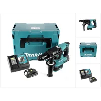 Martillo Combinado A Batería Makita Dhr 243 Ry1j 18 V Sin Escobillas + 1 Batería De 1,5 Ah + Cargador + Makpac