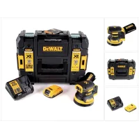 Lijadora Rotorbital Sin Cable Dewalt Dcw 210 D1 Sin Escobillas 18v 12.000 Rpm 125 Mm + 1x Batería Recargable 2,0 Ah + 1x Cargador Rápido En Tstak