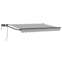 Toldo Manual Retráctil Con Leds 3 X 2,5 M Vidaxl