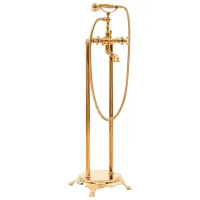 Grifo Para Bañera De Pie Acero Inoxidable Dorado 99,5 Cm Vidaxl