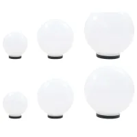 Vidaxl - Juego De Lámparas De Bola Led 6 Uds Esféricas Pmma 20/30/40 Cm