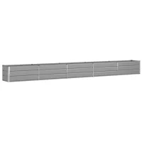 Jardinera Gris Claro 480 X 50 X 45 Cm Acero Galvanizado Vidaxl