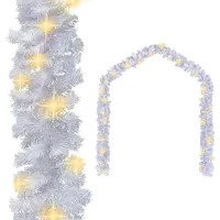 Guirnalda De Navidad Con Luces Led Blanco 5 M Vidaxl