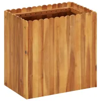 Arriate De Madera Maciza De Acacia 50x30x50 Cm Vidaxl