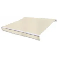Toldo Plegable Motorizado 600 Cm Crema Vidaxl