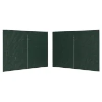 Paredes De Carpa Para Fiestas Con Cremallera 2 Uds Pe Verde Vidaxl