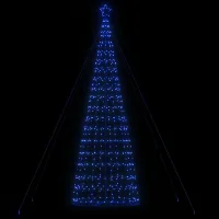 Árbol De Navidad Led 1534 Leds Azul 500 Cm Vidaxl