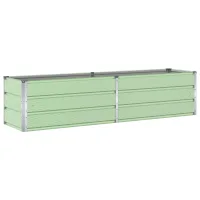 Jardinera Verde Pastel 195 X 50 X 45 Cm Acero Galvanizado Vidaxl