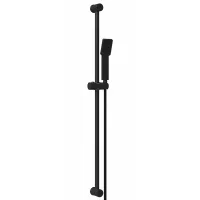 Conjunto De Sistema De Ducha Negro 100 Cm Acero Inoxidable Vidaxl