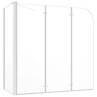 Mampara De Ducha De Vidrio Templado Transparente 120x69x130 Cm Vidaxl