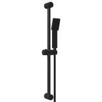 Conjunto De Sistema De Ducha Negro 70 Cm Acero Inoxidable Vidaxl