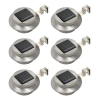 Vidaxl - Lámparas Solares De Exterior Led Redondas 6 Uds 12 Cm Blanco