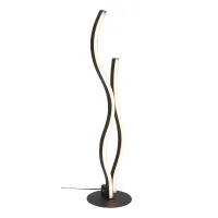 Qazqa Lámpara De Mesa De Diseño Negra Con Led Regulable - Ying