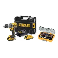 Dewalt - Taladro Atornillador A Batería 18v Con Atornillador De Impacto, Con Accesorios, 2x Batería 2,0 Ah Li-ion, Cargador Dcd796d2a