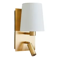 Lindby Lámpara De Pared 'aiden' En Bronce Textura, Tela, Tejido, Seda
