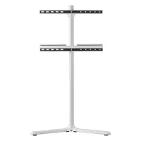 Soporte TV - One For All Float, Para enntre 32"- 90", VESA Max 600 x 400, Carga hasta 50 kg, Altura ajustable, Organización de cables, Blanco