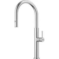 Franke Pescara - Grifo Para Fregadero Fc 4169.501 Con Ducha Extraíble, Acero Inoxidable 115.0741.694