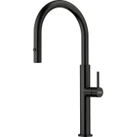 Franke Pescara - Grifo Monomando Para Fregadero Fc 4169.502 Con Ducha Extraíble, Negro 115.0741.695