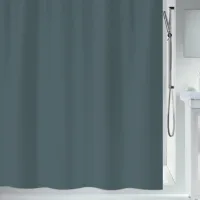 Spirella - Primo Cortina De Ducha De Poliéster 180x180 Cm Gris Antacita
