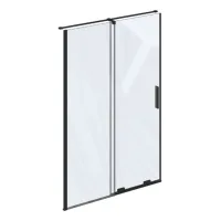 Ravak Roll - Puerta De Ducha, 138-140 Cm, Negra/cristal Transparente X08vm0300z1