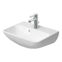 Duravit Me By Starck - Lavabo 45x32 Cm, Con Rebosadero, Agujero Para Grifo, Durashield, Blanco 071945aa00