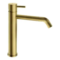 Novaservis Ferro Ciriculus - Grifo De Lavabo Con Desagüe Click-clack, Oro Cepillado Bck2mlbg