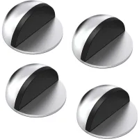 Topes De Puerta, Juego De 4 Topes Y Amortiguadores De Acero Inoxidable Con Almohadillas De Goma, Topes De Puerta Adhesivos Para Todo Tipo De Suelos Duros