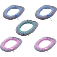 5pcs Toilet Seat - Two-color Gray And Pink2+two-color Gray And Blue2+two-color Gray And Green