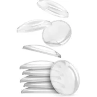 Topes De Puerta Ahlsen, 10 Unidades, 40 X 8 Mm, Transparentes - Topes De Puerta Autoadhesivos - Topes De Puerta Elásticos Para Montaje En Pared - Para Proteger Paredes Y Muebles - Topes Para Manijas D