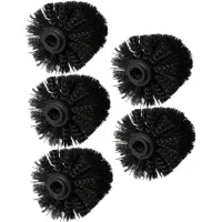 Toilet Brush Heads - 5-piece Set - Freestanding Toilet Brush Heads - Plastic Material - Freestanding Toilet Brush Heads - Toilet Brush Head Set - Universal Type - 12mm Thread Size - Suitable For Bathr