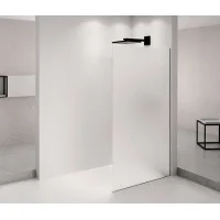 Polysan Architex - Mampara De Ducha Walk-in, 116x210 Cm, Negro Mate/cristal Mate Axb120mt