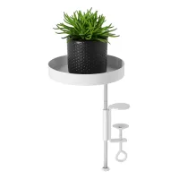 Soporte Para Flores De Alféizar De Ventana Con Pinza, Color Blanco S
