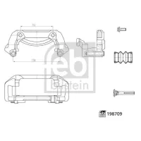 Soporte, pinza de freno FEBI BILSTEIN 198709