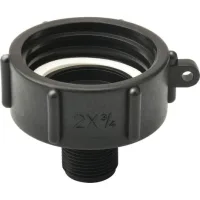 Adaptateur Ibc S60 Connexion À Vis Pour Réservoir D'Eau Ibc 2 Pouces Par 3/4 Pouces（1pcs）