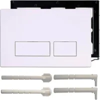 Toilet Plaque De Déclenchement, Chasse Deau Compatible With Geberit Sigma, Up300 Et Up320, With Double Flush Equipped With A Set Of Hunting Levers And Installation Frame