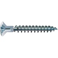 Cabeza Plana Spax-s Nervios Fresadores Taladro En La Cabeza 2,5 Mm Ranura En Cruz Z2 Rosca Completa Wirox 500 Ud. -