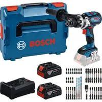 Powertools Bosch Gsb 18v-110 C + 2x 5.0ah + Gal + Schrauber-set (l)
