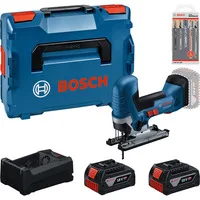 Powertools Bosch Gst 18v-125 S (l) + 2x 5.0ah + Gal 18v-30 + 15tlg Set