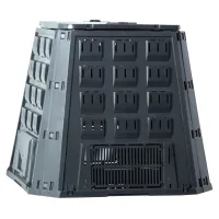 Planta De Compostaje Evogreen 420l., Dimensiones (mm) 885x885x800, Color Negro