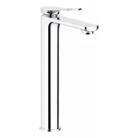 Mezclador Monomando De Lavabo, Modelo Alto Con Palanca Inclinada Y Desagüe Click-clack Pollini Kora Mxlhmclmccr  Cromo