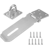 Stainless Steel Door Latch,4 Pouces Loquet De 304 Porte En Acier Inoxydable,porte Fermoir Verrou De Porte Moraillon Loquet De Cadenas Agrafe Pour Armoires