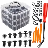 Clips Para Tapicería De Coche, Juego De 620 Piezas + Sujetadores Plateados